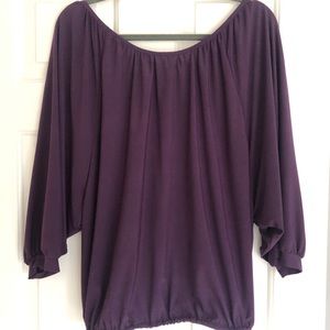 Last Tango purple blouse